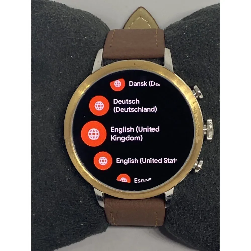 Fossil Gen 4 Authentic Digital Dial Smart Watch Custom Band FTW6016 AB514